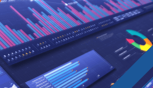 A computer screen with bar graphs and pic charts